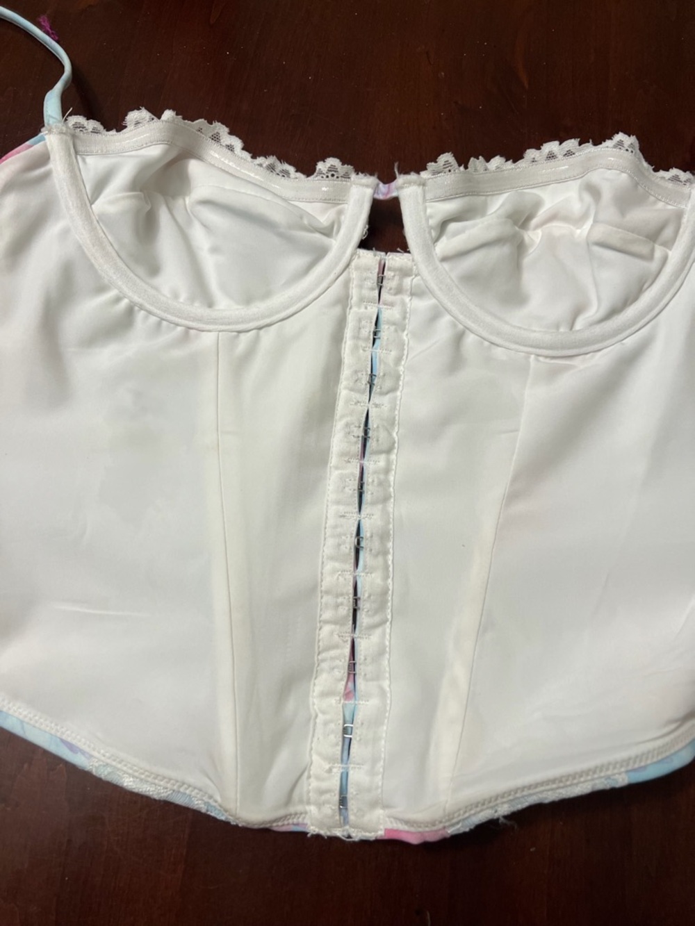 White Fox Boutique California Love Bustier Meadow Floral Lace Top - XS - Picture 6 of 10